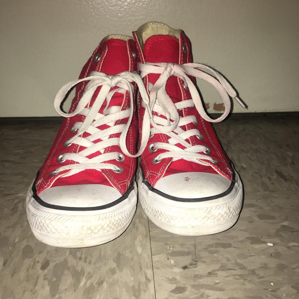 Red Converse Chuck Taylor All Star High Tops